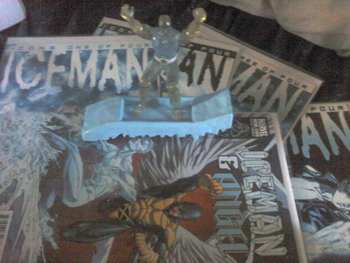Iceman Figure and Comics