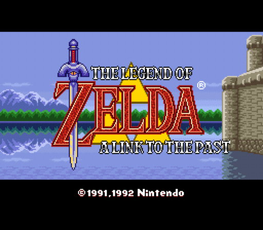 Main Screen From Legend Of Zelda - A Link To The Past