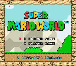 Super Mario World Title Screen