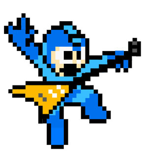 Megaman Playing Guitar