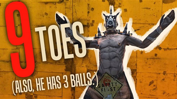 9 Toes has 3 balls - Borderlands
