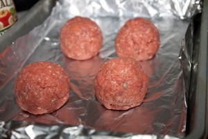 Uncooked Meatballs
