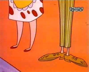 Mom and Dad's legs from Cow and Chicken
