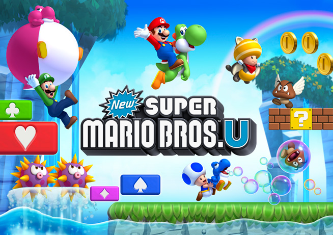 New Super Mario Bros. U title screen