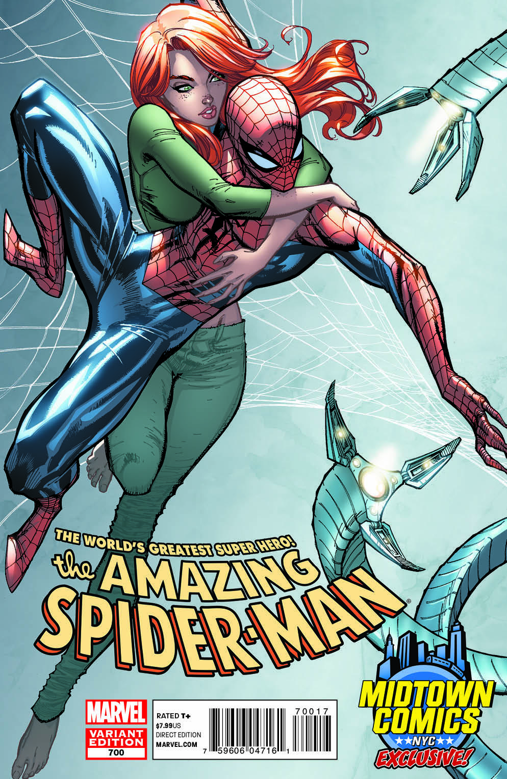 J Scott Campbell Variant of Amazing Spider-Man #700