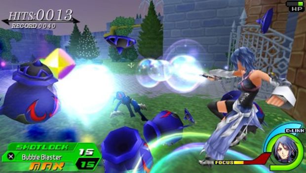 Aqua from Kingdom Hearts Birth By Sleep using Bubble Blaster