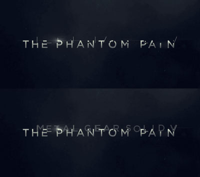 Phantom Pain is Metal Gear Solid V