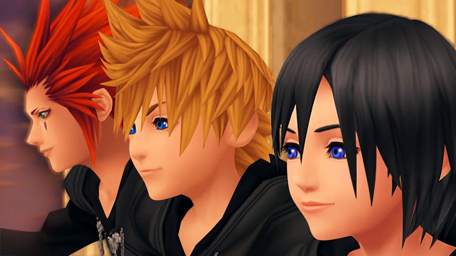  Axel, Roxas, and Xion from Kingdom Hearts 1.5 HD Remix