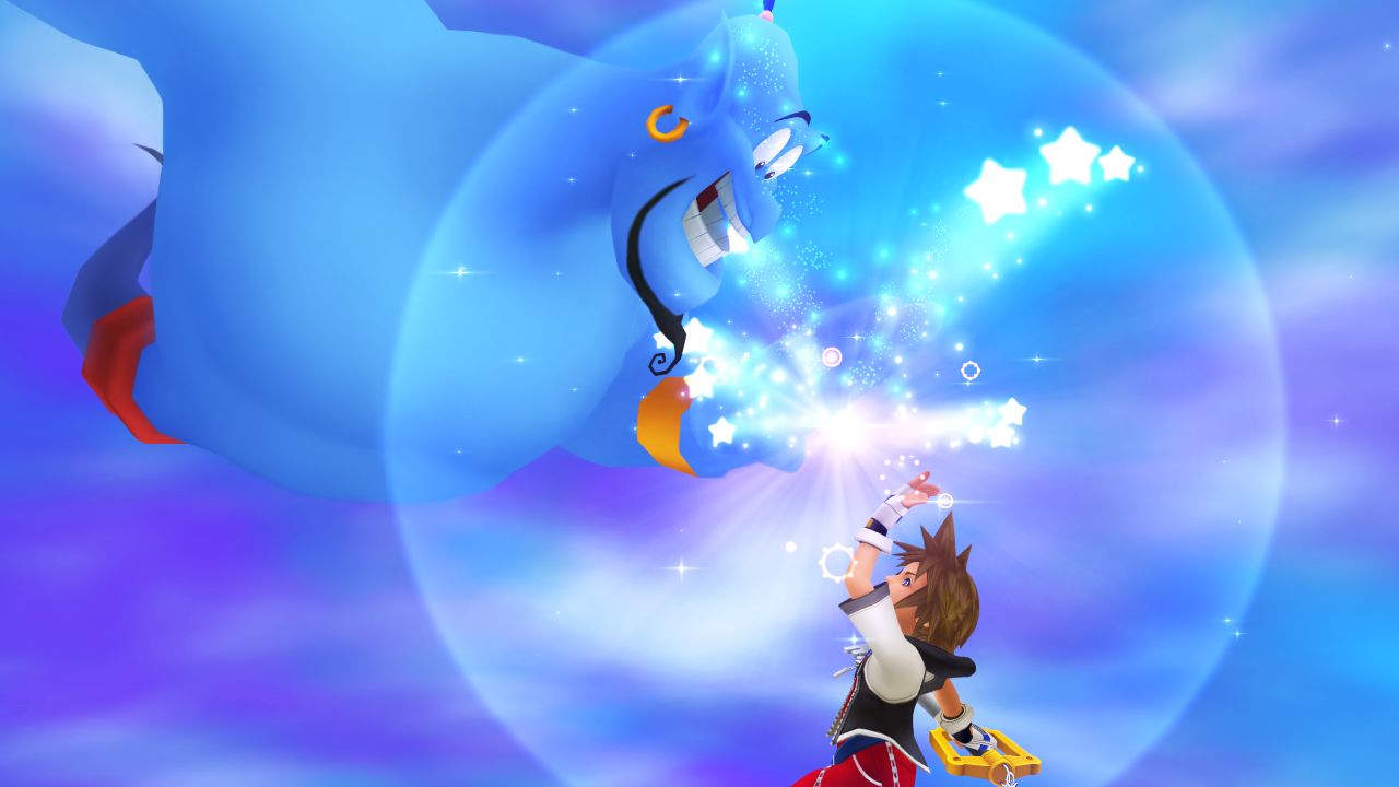 Sora and Genie from Kingdom Hearts 1.5 HD Remix