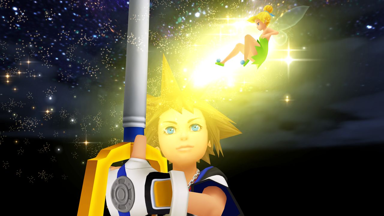Sora and Tinkerbell from Kingdom Hearts 1.5 HD Remix
