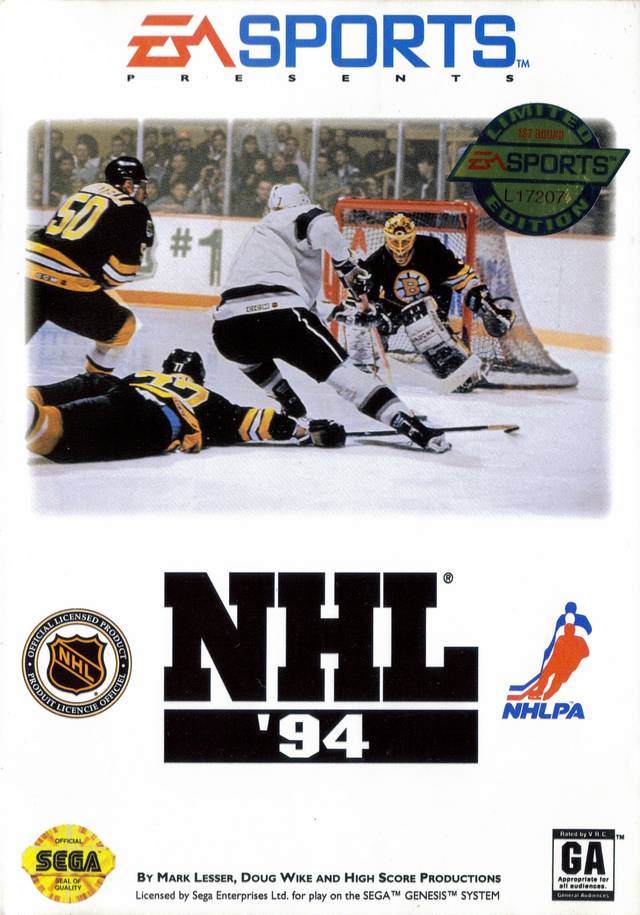 Box art for NHL '94 on Sega Genesis