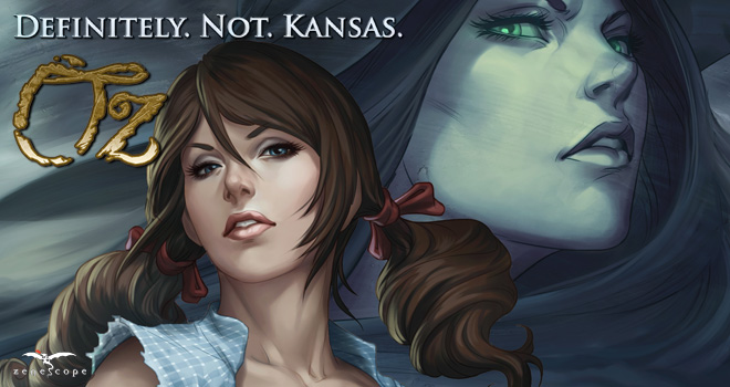 Dorothy and the Wicked Witch of the West in a teaser for Zenescope's OZ