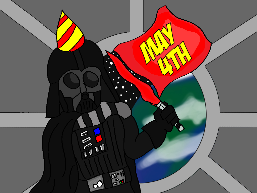 Darth Vader celebrating May the 4th!