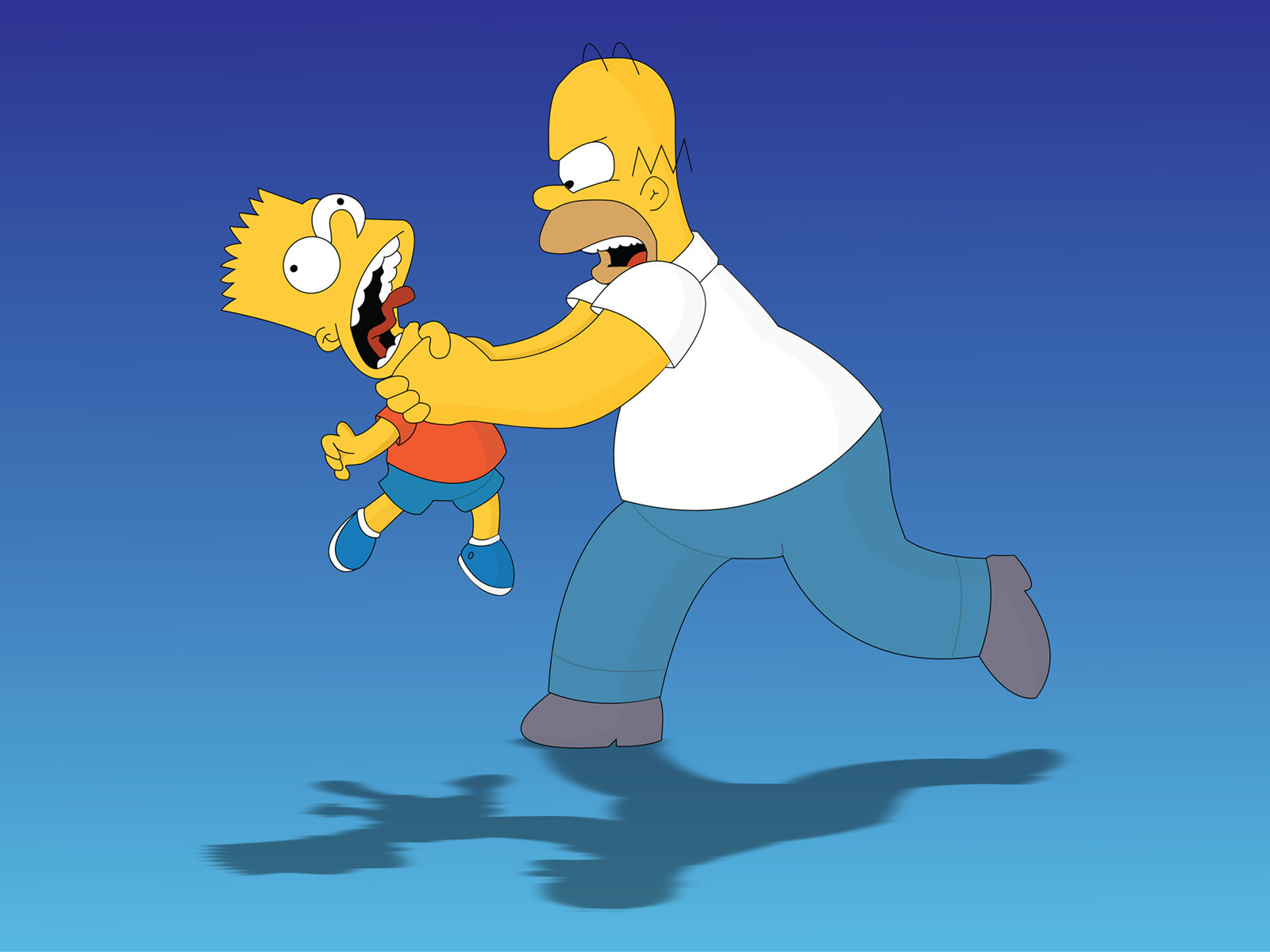 Homer Simpson and Bart