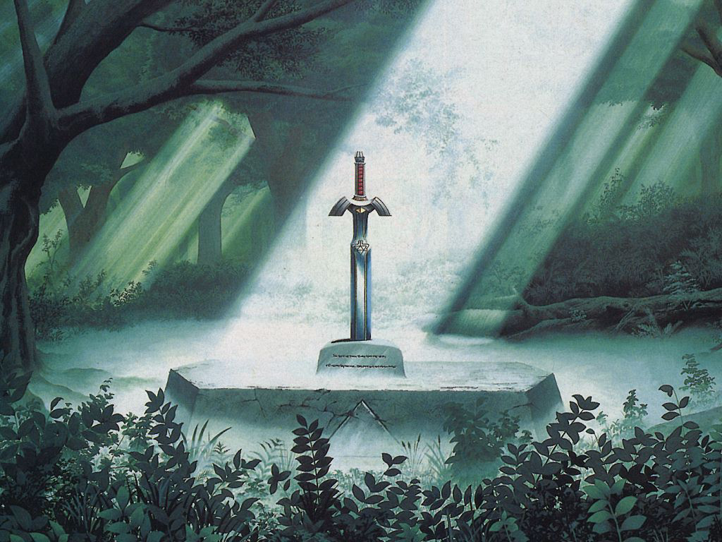 Master Sword in the Lost Woods