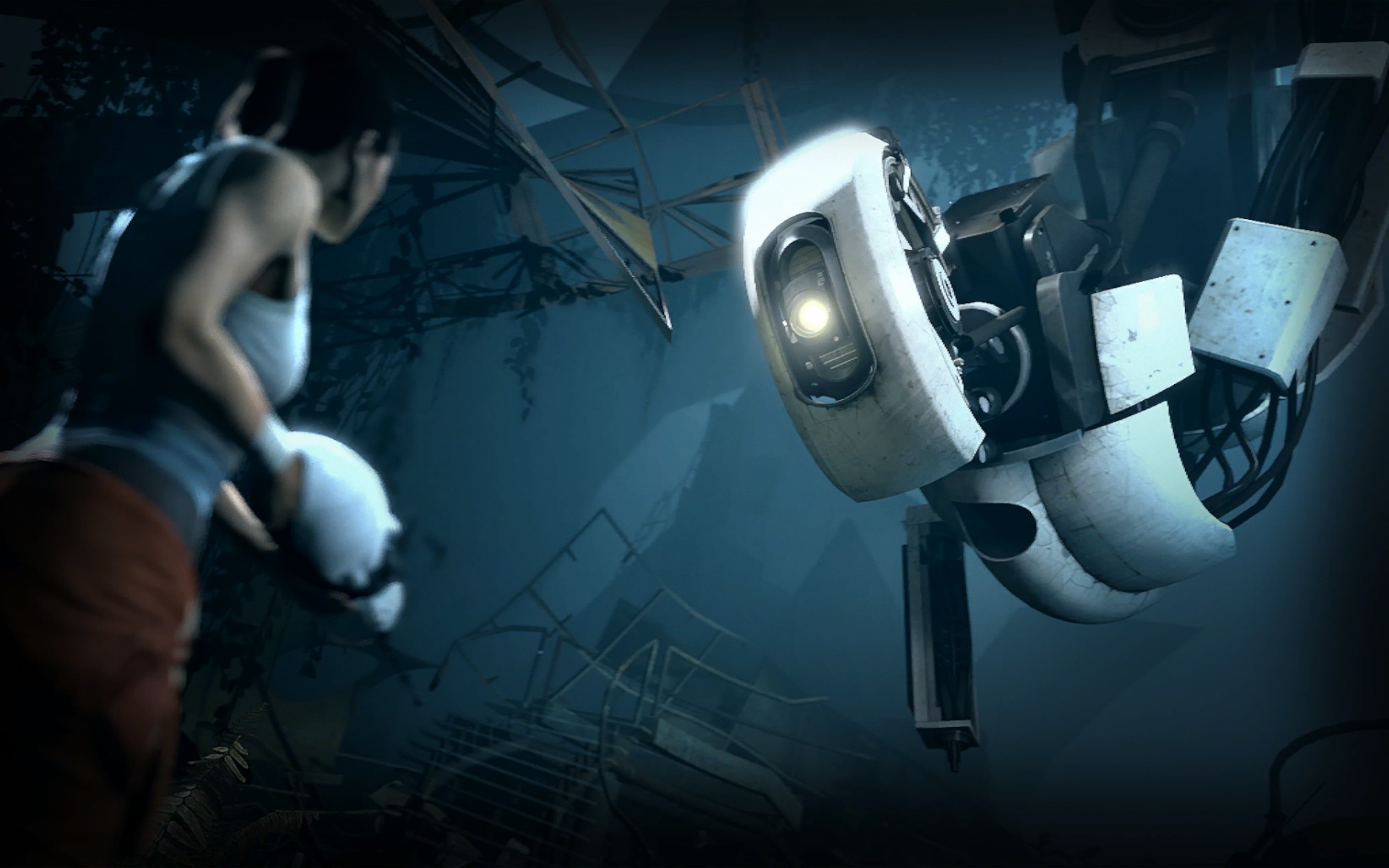 Glados and Chell