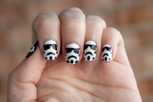 Storm Trooper Nail Art