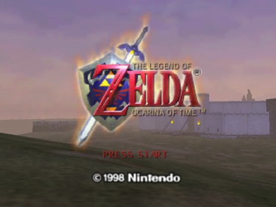 ZeldaOcarinaOfTimeStartScreen