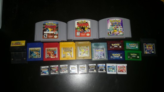 My collection - Can't for the life of me find my Silver, FireRed, or HeartGold.